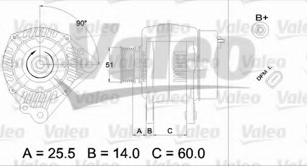 VALEO 437404 Alternator